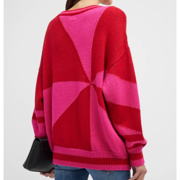 NWT $325 MOTHER The Easy Drop Jumper Colorblock Sweater in sizes XS and Small! - Picture 7 of 8